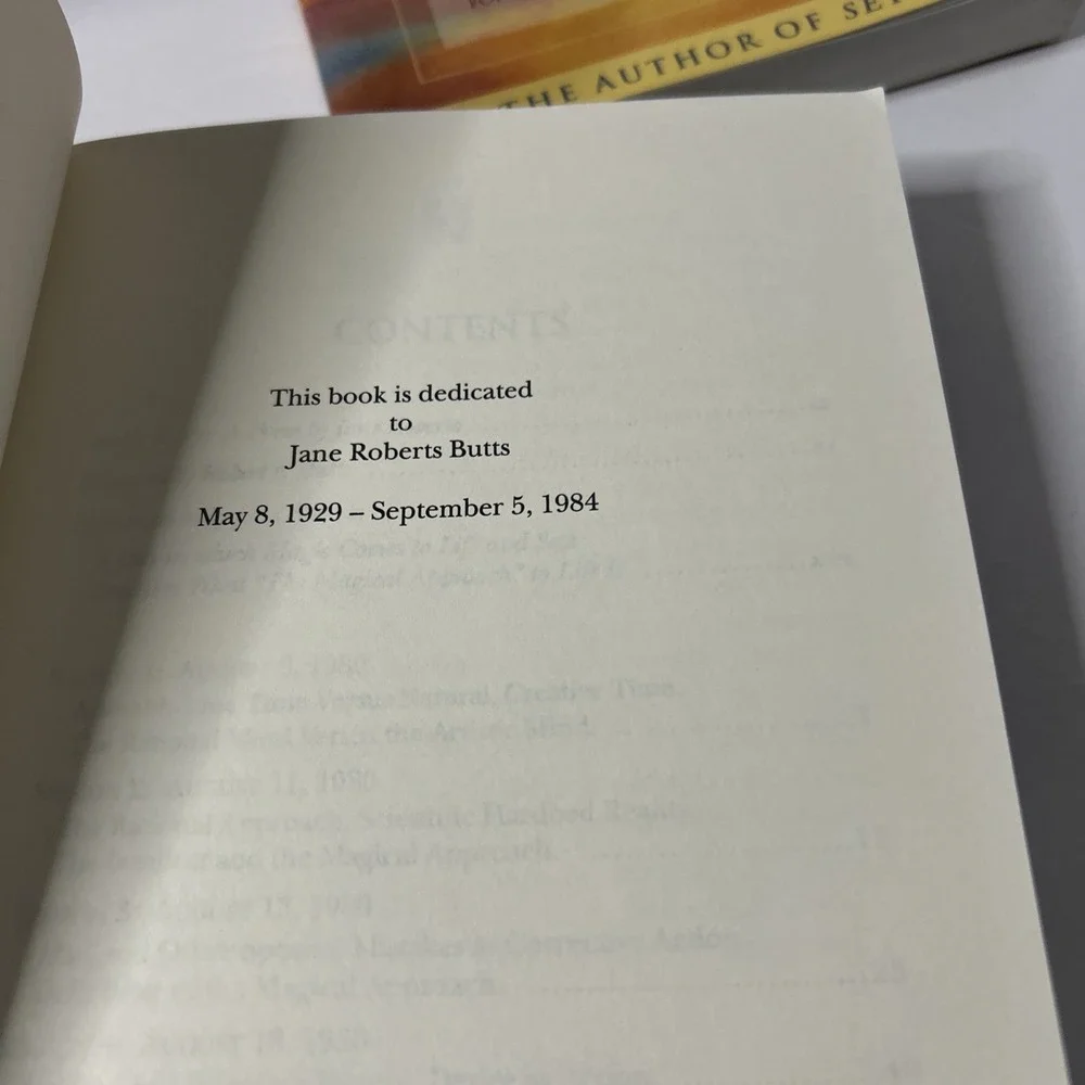 The Way Toward Health/ The Nature Of Personal Reality by Jane Roberts/Seth Book3